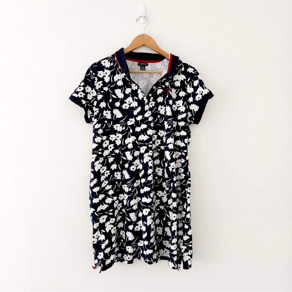 U.S. Polo Assn. Polo shirt Dress | Navy Red Sporty Casual